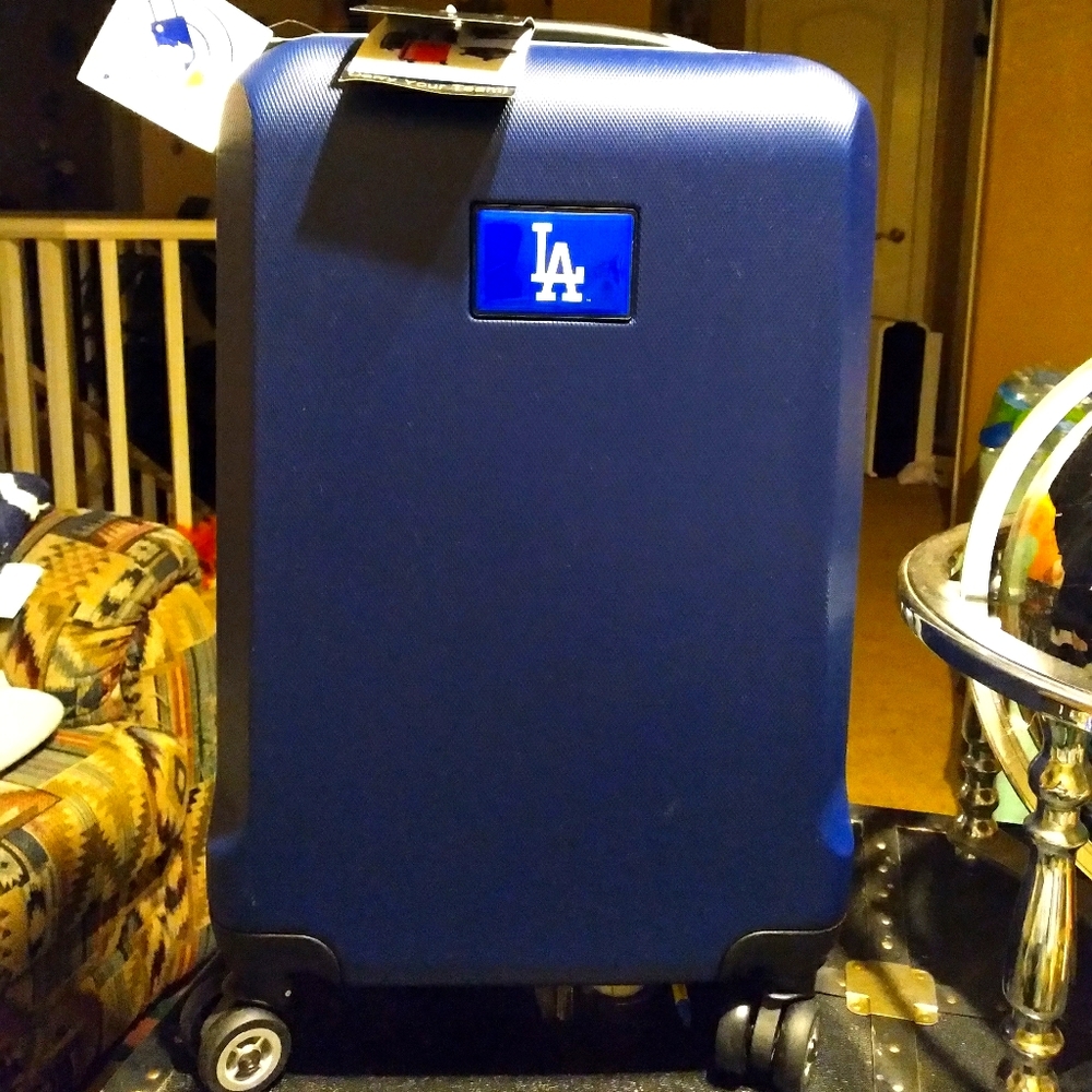 LA Dodgers traveling suit case...perfect carryon